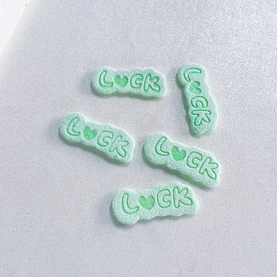 20 komada 1x2,5 mm naljepnice sa slovom u obliku srca sreće za DIY cipele Odjeća Šal Boja slatkiša Oznake odjeće Oznake torbi Pribor za šivanje