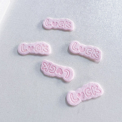 20 komada 1x2,5 mm naljepnice sa slovom u obliku srca sreće za DIY cipele Odjeća Šal Boja slatkiša Oznake odjeće Oznake torbi Pribor za šivanje