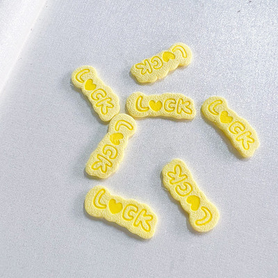 20 komada 1x2,5 mm naljepnice sa slovom u obliku srca sreće za DIY cipele Odjeća Šal Boja slatkiša Oznake odjeće Oznake torbi Pribor za šivanje