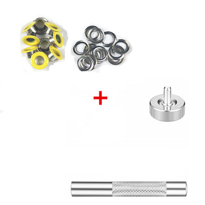 30 kompleta metalnih ušica u boji gumba s ušicama kožni remen za cipele DIY torba za spomenare Oznaka za odjeću s alatima za instaliranje tiska