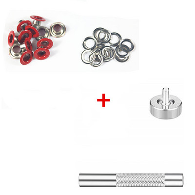 30 kompleta metalnih ušica u boji gumba s ušicama kožni remen za cipele DIY torba za spomenare Oznaka za odjeću s alatima za instaliranje tiska