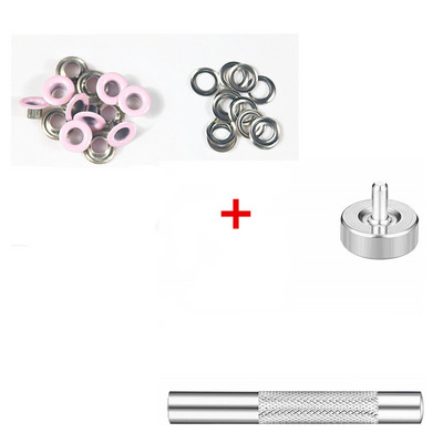 30 kompleta metalnih ušica u boji gumba s ušicama kožni remen za cipele DIY torba za spomenare Oznaka za odjeću s alatima za instaliranje tiska