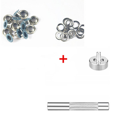 30 kompleta metalnih ušica u boji gumba s ušicama kožni remen za cipele DIY torba za spomenare Oznaka za odjeću s alatima za instaliranje tiska