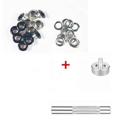 30 kompleta metalnih ušica u boji gumba s ušicama kožni remen za cipele DIY torba za spomenare Oznaka za odjeću s alatima za instaliranje tiska