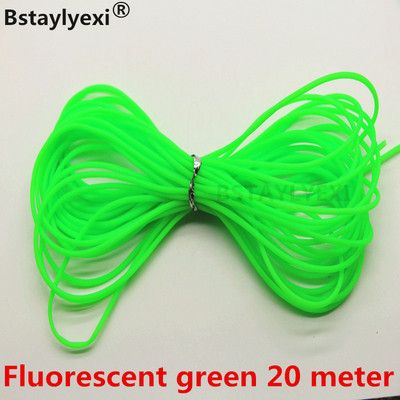 Dekoratívny pamäťový drôt Cover Memory Wire 20 metrov, zmiešané farby, 10 metrov lano, dutá gumená trubica, šnúrka na šperky 2 mm, DIY príslušenstvo