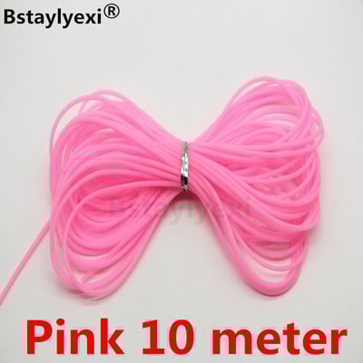 Dekoratívny pamäťový drôt Cover Memory Wire 20 metrov, zmiešané farby, 10 metrov lano, dutá gumená trubica, šnúrka na šperky 2 mm, DIY príslušenstvo