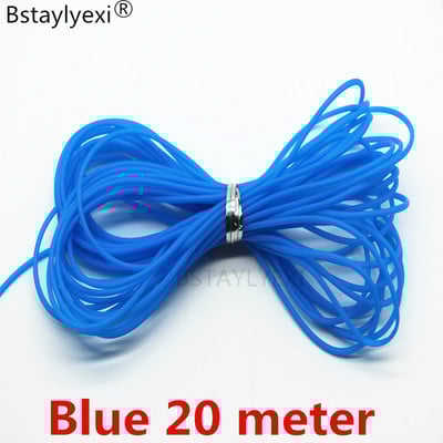 Dekoratívny pamäťový drôt Cover Memory Wire 20 metrov, zmiešané farby, 10 metrov lano, dutá gumená trubica, šnúrka na šperky 2 mm, DIY príslušenstvo