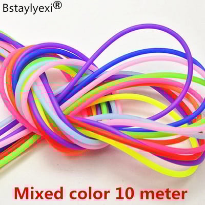 Dekoratívny pamäťový drôt Cover Memory Wire 20 metrov, zmiešané farby, 10 metrov lano, dutá gumená trubica, šnúrka na šperky 2 mm, DIY príslušenstvo