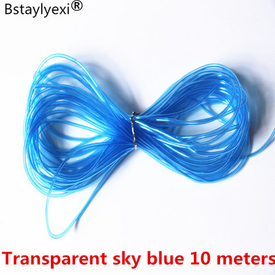 Dekoratívny pamäťový drôt Cover Memory Wire 20 metrov, zmiešané farby, 10 metrov lano, dutá gumená trubica, šnúrka na šperky 2 mm, DIY príslušenstvo