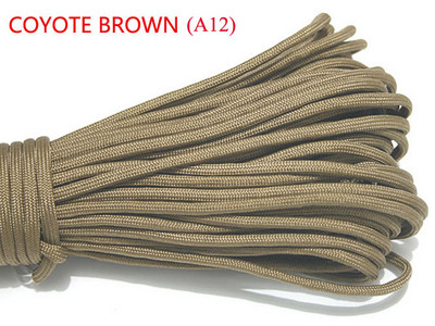 1kom 100FT 27 boja 550 Paracord uže za padobrane Mil Spec Type III jezgra od 7 niti za komplet za preživljavanje, narukvica s kopčom