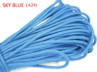 1kom 100FT 27 boja 550 Paracord uže za padobrane Mil Spec Type III jezgra od 7 niti za komplet za preživljavanje, narukvica s kopčom