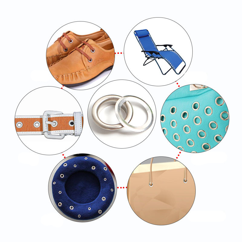 500 db 3,5 mm-es fém fűzőlyuk +1 szerszámkészlet Átvezetők bőr kézművességhez barkácsolás Scrapbooking cipők divat praktikus kiegészítők