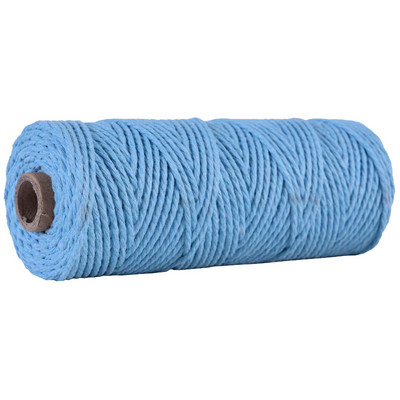 2,5 mm-es 100% pamut zsinór színes zsinórok bézs csavart kézműves makramé zsinór barkácsolás otthoni textil esküvői dekorációs kellék 110 yard