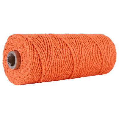 2,5 mm-es 100% pamut zsinór színes zsinórok bézs csavart kézműves makramé zsinór barkácsolás otthoni textil esküvői dekorációs kellék 110 yard