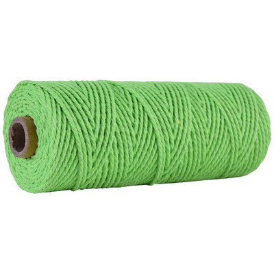 2,5 mm-es 100% pamut zsinór színes zsinórok bézs csavart kézműves makramé zsinór barkácsolás otthoni textil esküvői dekorációs kellék 110 yard