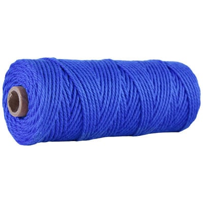 2,5 mm-es 100% pamut zsinór színes zsinórok bézs csavart kézműves makramé zsinór barkácsolás otthoni textil esküvői dekorációs kellék 110 yard