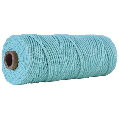 2,5 mm-es 100% pamut zsinór színes zsinórok bézs csavart kézműves makramé zsinór barkácsolás otthoni textil esküvői dekorációs kellék 110 yard