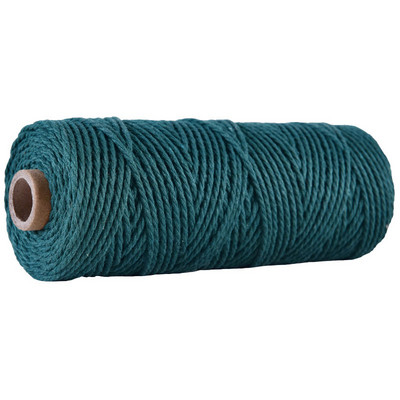 2,5 mm-es 100% pamut zsinór színes zsinórok bézs csavart kézműves makramé zsinór barkácsolás otthoni textil esküvői dekorációs kellék 110 yard