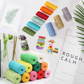 100M/Rola Raznobojna jutena užad Prirodna juta Hessian konop Konop konoplja Pakiranje darova Konci Dekoracija božićnih događaja i zabava