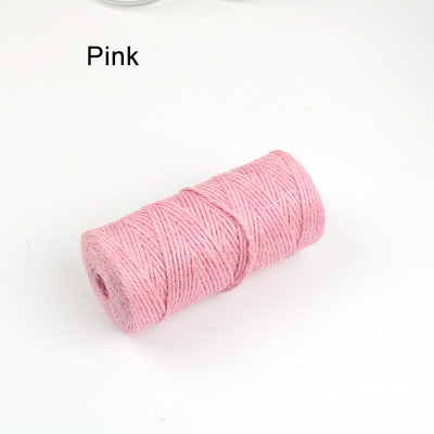 100M/Rola Raznobojna jutena užad Prirodna juta Hessian konop Konop konoplja Pakiranje darova Konci Dekoracija božićnih događaja i zabava