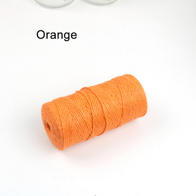 100M/Rola Raznobojna jutena užad Prirodna juta Hessian konop Konop konoplja Pakiranje darova Konci Dekoracija božićnih događaja i zabava