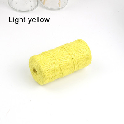 100M/Rola Raznobojna jutena užad Prirodna juta Hessian konop Konop konoplja Pakiranje darova Konci Dekoracija božićnih događaja i zabava