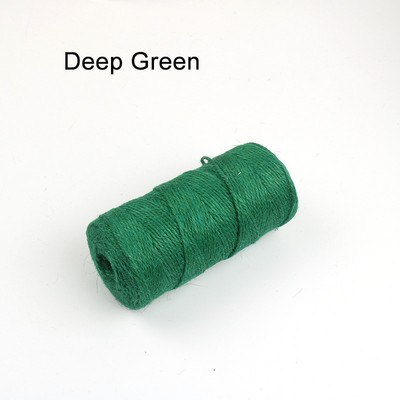 100M/Rola Raznobojna jutena užad Prirodna juta Hessian konop Konop konoplja Pakiranje darova Konci Dekoracija božićnih događaja i zabava