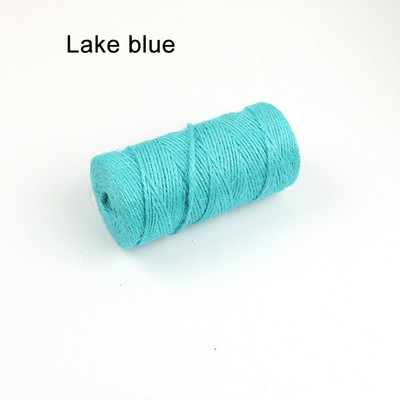 100M/Rola Raznobojna jutena užad Prirodna juta Hessian konop Konop konoplja Pakiranje darova Konci Dekoracija božićnih događaja i zabava