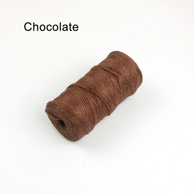 100M/Rola Raznobojna jutena užad Prirodna juta Hessian konop Konop konoplja Pakiranje darova Konci Dekoracija božićnih događaja i zabava