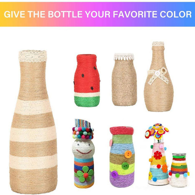 100M/Rola Raznobojna jutena užad Prirodna juta Hessian konop Konop konoplja Pakiranje darova Konci Dekoracija božićnih događaja i zabava