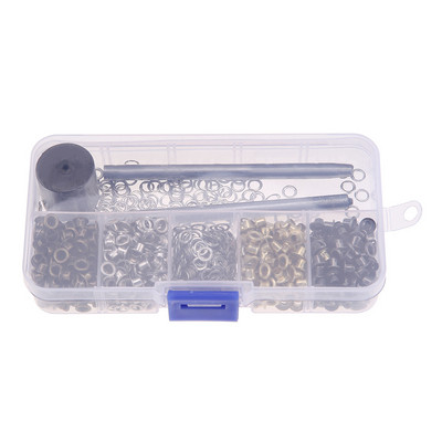 Sada kovových očiek pre domácich majstrov, kožené doplnky na oblečenie s klepacím nástrojom