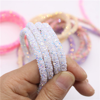 1 jard 6 mm smola svjetlucavo uže cijev kabel šljokice podrezivanje DIY nakit narukvica ogrlica odjeća cipele dekoracija za zabavu vjenčanje