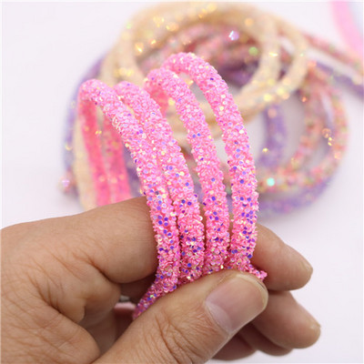 1 jard 6 mm smola svjetlucavo uže cijev kabel šljokice podrezivanje DIY nakit narukvica ogrlica odjeća cipele dekoracija za zabavu vjenčanje