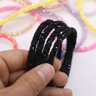 1 jard 6 mm smola svjetlucavo uže cijev kabel šljokice podrezivanje DIY nakit narukvica ogrlica odjeća cipele dekoracija za zabavu vjenčanje