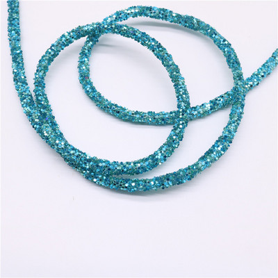 1 jard 6 mm smola svjetlucavo uže cijev kabel šljokice podrezivanje DIY nakit narukvica ogrlica odjeća cipele dekoracija za zabavu vjenčanje