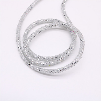 1 jard 6 mm smola svjetlucavo uže cijev kabel šljokice podrezivanje DIY nakit narukvica ogrlica odjeća cipele dekoracija za zabavu vjenčanje