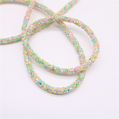 1 jard 6 mm smola svjetlucavo uže cijev kabel šljokice podrezivanje DIY nakit narukvica ogrlica odjeća cipele dekoracija za zabavu vjenčanje