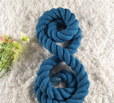 1/2M 20mm susuktas medvilninis virvelė, didelio atsparumo medvilninė virvė, stumiama maišelis Dekoratyvinės virvės „pasidaryk pats“ namų tekstilės diržo dirželis, amatas