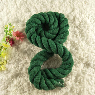 1/2M 20mm susuktas medvilninis virvelė, didelio atsparumo medvilninė virvė, stumiama maišelis Dekoratyvinės virvės „pasidaryk pats“ namų tekstilės diržo dirželis, amatas