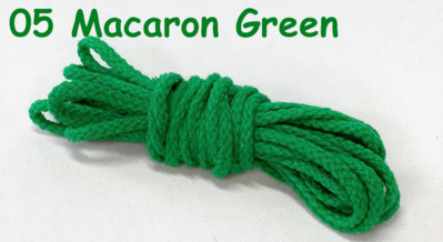 Macaroon soft 5 mm pamučni kabel s osam niti Macrame uže DIY rukotvorina Benang pređa od vlakana umjetnički materijal Dekoracija zidova sobe