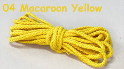 Macaroon soft 5 mm pamučni kabel s osam niti Macrame uže DIY rukotvorina Benang pređa od vlakana umjetnički materijal Dekoracija zidova sobe