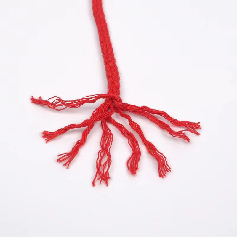 Macaroon soft 5 mm pamučni kabel s osam niti Macrame uže DIY rukotvorina Benang pređa od vlakana umjetnički materijal Dekoracija zidova sobe