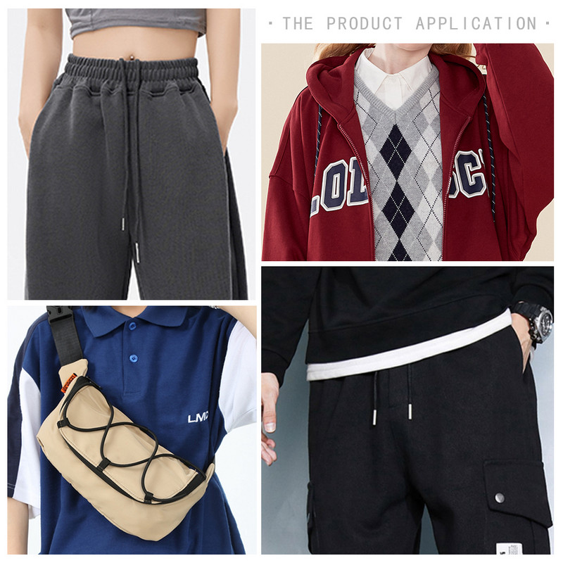 2 komada trenirke Traka s uzicom Metalna glava Sportske hlače Pamučni konop Pojas Hoodies Dodaci DIY pribor za šivanje