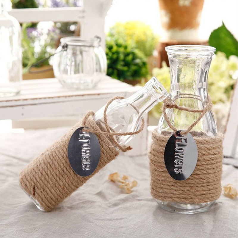 Hot Sale 10metarski konop od prirodne jute 6 mm širine Vintage ručno tkani konop od konoplje DIY foto zidni ukrasi zamatanje darova Potrepštine za zabavu