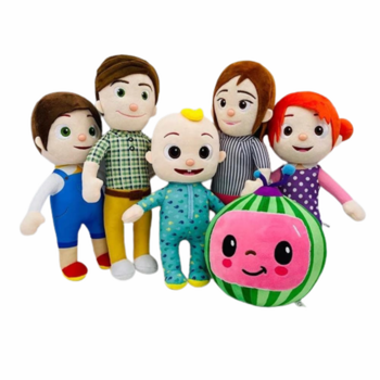 Комплект играчка CoComelon, All family, 6 броя, Плюшени, 25 sm