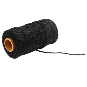 Rope Twisted-Cord 100% памучно въже, цветен канап, макраме, шнур, конец за парти, сватбена украса, аксесоар Направи си сам кабел
