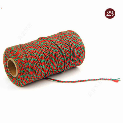 Upleteni konop 100% pamučni konop šarene uzice makrame konop konac za zabavu vjenčani ukras DIY kabel