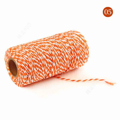 Upleteni konop 100% pamučni konop šarene uzice makrame konop konac za zabavu vjenčani ukras DIY kabel