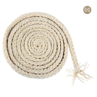 20 meetrit/partii 5 mm puuvillased köied Käsitöö dekoratiivne keerdniit DIY käsitsi valmistatud käsitöötarvikud kodukaunistuse nööride hulgimüük