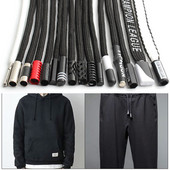 1vnt Sportiniai kelnaitės Virvelė Vyriškos Moteriškos Sportinės Kelnės Megbtuvai Dekoracijos Priedai Virvė DIY Apvali Juoda Virvė